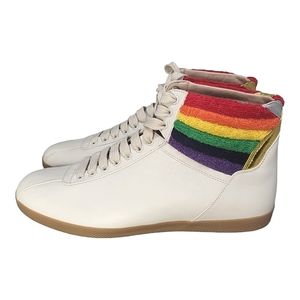 Gucci Men's Bambi Rainbow Collar Terry High Top Sneaker